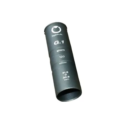 Immagine prodotto di by.schulz 10338 Manicotto di riduzione 31,6 - 34,9 mm, alluminio, 120 mm, grigio