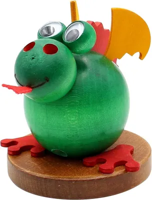 Produktbild von dekoteam24 - Räucherfigur - Drache grün - 9x9x11cm