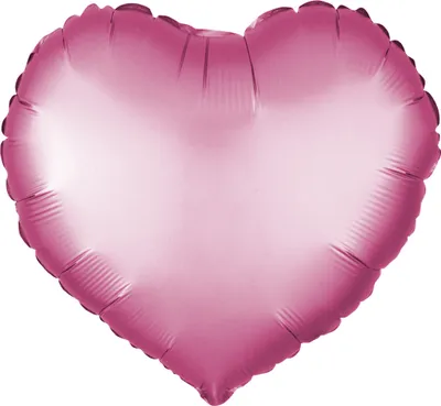 Produktbild von Folienballon Herz, Pink (matt), ca. 45 cm