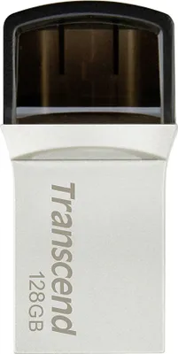 Produktbild von Transcend TS128GJF890S Jetflash 890 128 GB USB 3.0 Stick, USB Typ A + USB Typ C, 130MB/s Lesen