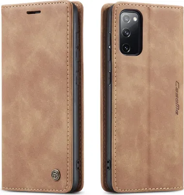 Produktbild von Samsung Galaxy S20 FE Hülle, LaimTop Retro Kunstledertasche mit Standfunktion Schutzhülle für Samsung Galaxy S20 FE 5G Braun