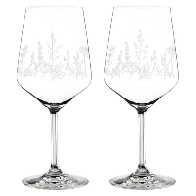 Produktbild von NACHTMANN 105722 TATTOO BOTANICAL WHITE Spritz/Wein Glas 2er Set