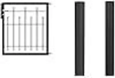 Produktbild von Alberts Einzeltor-Set für Zaunsystem Madrid, Höhe 100 cm, Breite 100 cm, anthrazit-metallic, zum Einbetonieren
