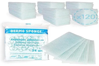 Produktbild von Set mit 120 Einweg-Seifens펀gen für die Hygiene