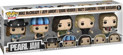 Produktbild von Pearl Jam - Mikle McCready Jeff Ament Eddi Vedder Matt Cameron Stone Grossard 5 Pack - Funko Pop! - Vinyl Figur