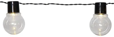 Produktbild von LED Lichterkette PARTAJ - Solar - 10 warmweiße LED - L: 180cm - Lichtsensor - outdoor - klar