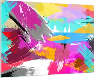 Produktbild von Bilder auf glas - Abstraktion modern - 100x70cm - Glasbilder - Wandbilder - Kunstdruck - zum Aufhängen bereit - Wanddekoration aus Glas - Glas Bilder - Wandbild auf Glas - Einteilig - GAA100x70-3966