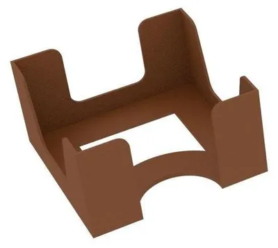 Produktbild von Kartenhalter für quadratische Spielkarten 70x70 mm, 1 Fach, braun