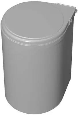 Obrázek produktu pro Unyqoos® Automatický odpadkový koš 13 l, šedý – určený k zavěšení na dveře skříně (od 400 mm), plast, automatické otevírání víka, odnímatelná vnitřní nádoba, ideální do kuchyně a koupelny