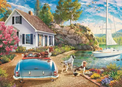 Obrázok produktu pre Puzzle Domček pri vode 2000 dielikov