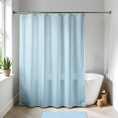 Produktbild von Duschvorhang peva 180x200cm - hellblau - Tendance
