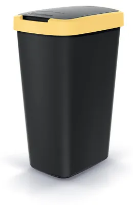 Produktbild von Keden Compacta Q Mülleimer mit Schwing- und Klappdeckel 45L, NSAB45 Schwarz
