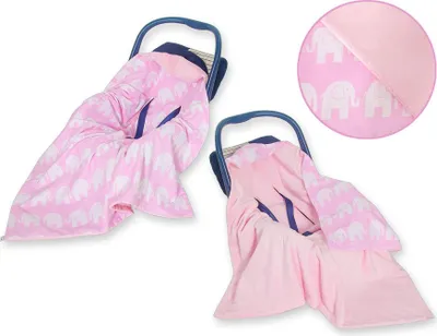 Immagine prodotto di Imbragatura grande per la seduta del passeggino, double face - Pink Elephants