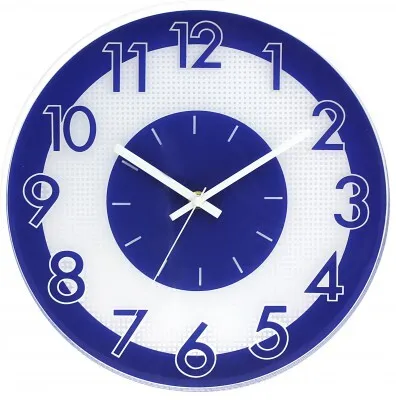 Produktbild von Wanduhr MPM, 3234.30 - blau, 30cm