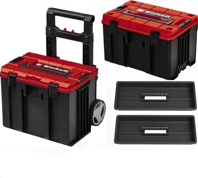 Produktbild von Einhell E-Case L + M Systemkoffer Trolly mit Rädern Transport Werkzeug