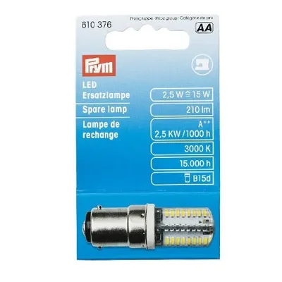 Produktbild von PRYM LED Lampe für Nähmaschine, 2,5 W, B15d, Bajonettverschluss