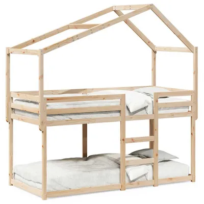 Immagine prodotto di vidaXL Letto a castello senza materasso 90x200 cm in legno di pino massiccio