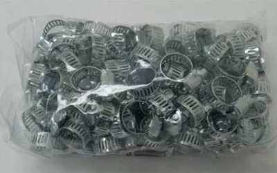 Produktbild von 100pcs/set Steel Metal Schlauchklemmen mit einstellbarem Band1/4""bis 5/8"" 100 Sätze