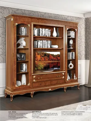 Image de Fernseh Schrank Anbauwand Wohnwand tv Schrankwand Massivholz Modern Echtholz