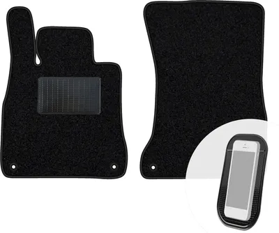 Produktbild von moto-MOLTICO Vorne Fußmatten Auto Velours Autoteppiche Schwarz Automatten Set 2-teilig passend für Mercedes-Benz S-Klasse W222 2014-2020