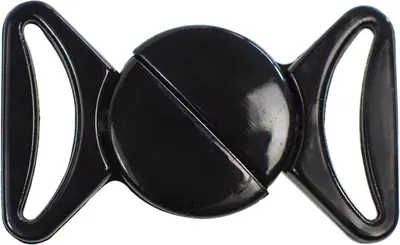 Produktbild von 4 Bikini-Verschlüsse Bikini BH Verschluss, Kunststoff, Größe:11mm, Farbe:schwarz