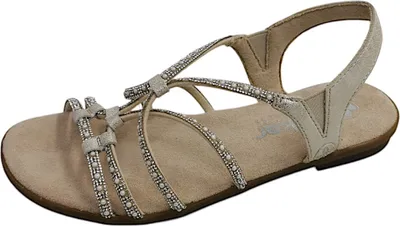 Produktbild von Rieker  Damenschuhe Elegante Sandalette Beige Freizeit, Schuhgröße:36 EU