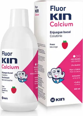 Image de Fluorkin Calcium Bain de bouche 500ML pour enfants