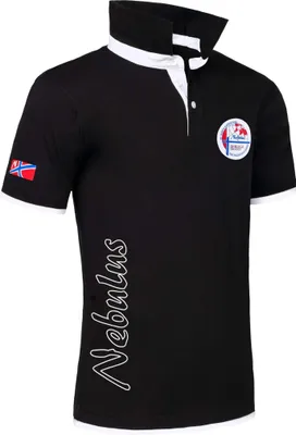 Productafbeelding van Nebulus Poloshirt SHIP, herenmodel, shirt, sweatshirt, polo, P4000 - heren, zwart-wit, maat XL