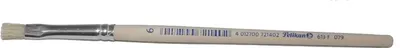 Produktbild von Pelikan Borstenpinsel 613 F Gr. 6 unlackierter Holzstiel