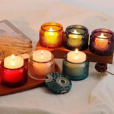 Immagine prodotto di Set di 6 portacandele a forma di tealight colorati