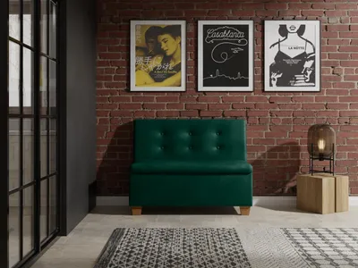Produktbild von JKG Meble Essbank für Küche - Sitzbank Esszimmer mit Aufbewahrungsbehälter - Esszimmerbank Küche - Velours - Küchensofa - Grün - 140cm