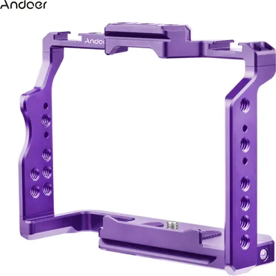 Obrázek produktu pro Klec pro kameru Andoer, klec pro videokameru z hliníkové slitiny se dvěma úchyty na studenou patku, četné 1/4" závity, náhrada pro Sony A7IV/ A7III/ A7II/ A7R III/ A7R II/ A7S II