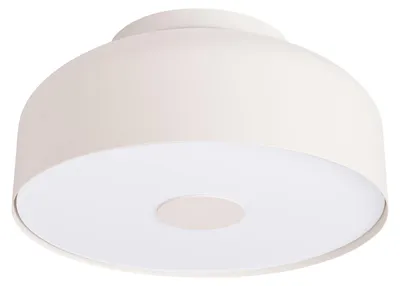 Produktbild von Deckenleuchte Metall E27 Ø 30 cm rund Beige Weiß 4-flammig Modern