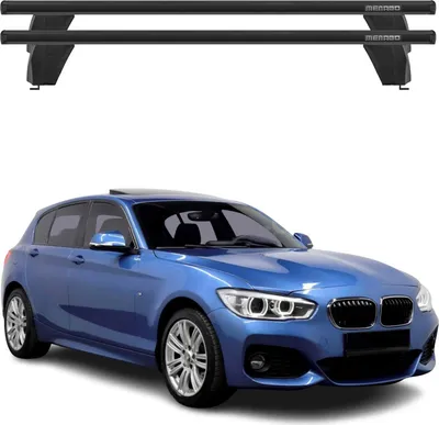 Image de Menabo Barres de toit transversales pour BMW Série 1 F20 F21 2012-2019 Noir
