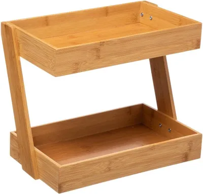 Produktbild von Schubladeneinsatz & -organizer 5fünf – Organizer mit 2 Tabletts, Bambus, groß