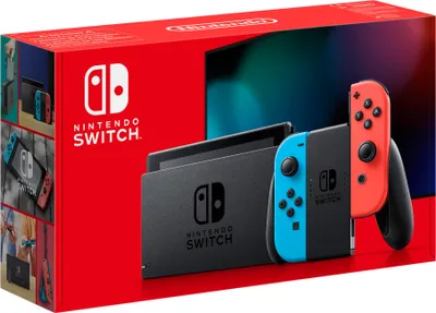 Produktbild von Nintendo Switch Neon-Rot / Neon-Blau (neues Modell 2019)