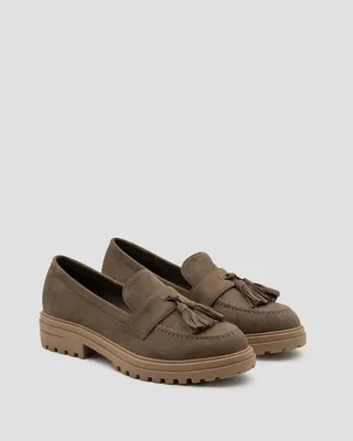 Produktbild von Loafers Bruin Suedine met Kwastjes