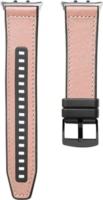 Obrázek produktu pro Pro Honor Watch 5 Vysoce kvalitní kožený hybridní silikonový náhradní pásek na ruku Pink