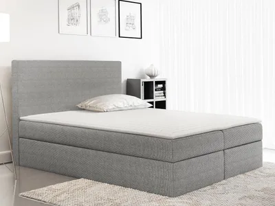 Obrázok produktu pre Kontinentálna dvojlôžková posteľ 180x200 MARICELA - šedá + topper ZDARMA