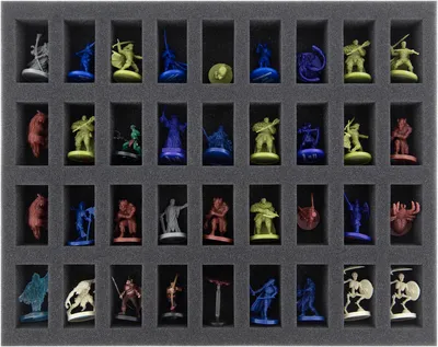 Produktbild von Schaumstoffeinlage für 36 Dungeons and Dragons Miniaturen