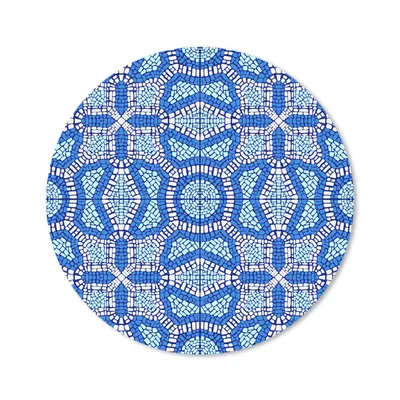 Obrázek produktu pro Podložka pod myš - Mozaika - Modrá - Design - 30x30cm - Podložka pod myš