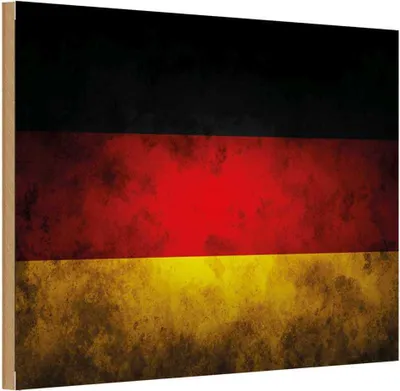 Produktbild von vianmo Holzschild 12x18 cm Deutschland Fahne Flagge Wappen