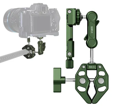 Immagine prodotto di Morsetto per supporto fotocamera, braccio regolabile Magic Arm, presa sicura, verde MA-G