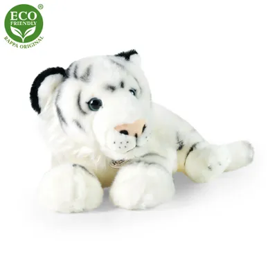 Produktbild von Plsch weier Tiger liegend 36 cm UMWELTFREUNDLICH