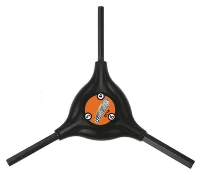 Productafbeelding van SuperB TB-2618 klassieke inbussleutel, Y-vorm, maten 4, 5 en 6 mm