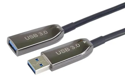 Obrázek produktu pro PremiumCord prodlužovací optický kabel USB 3.0, typ A (samec) - typ A (samice), délka 30 metrů