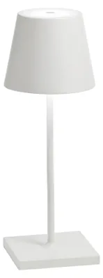 Produktbild von Poldina Pro Mini White wiederaufladbare und dimmbare LED-Tischleuchte mit einer Akkulaufzeit von bis zu 12 Stunden