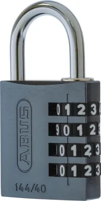 Produktbild von ABUS Zahlen-Vorhangschloss 144/40 Lock-Tag Aluminium, titanium