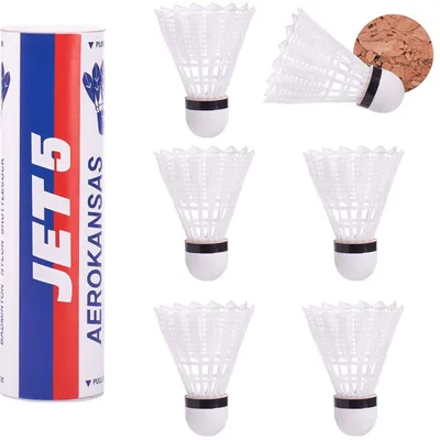 Produktbild von Badminton-Federbälle 6 Stück Tube 4450