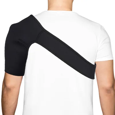 Productafbeelding van Verstelbare Schouderbrace, Schouderbandage, Ondersteuningsband voor Sport en Dagelijks Gebruik, Zwart